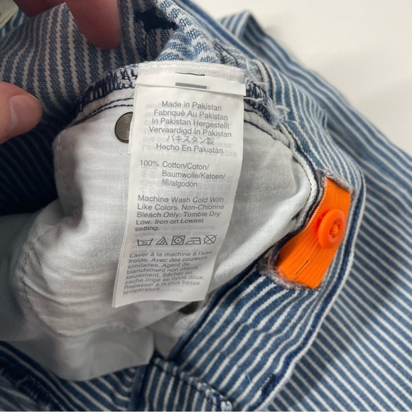 NEW Crewcuts Railroad Pinstripe Jeans Size Slim 10 - Picture 5 of 8